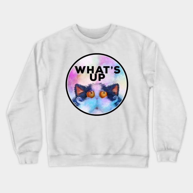 Cute & Funny Cat Lover Gifts for Kitty Cat Lady Crewneck Sweatshirt by Joaddo